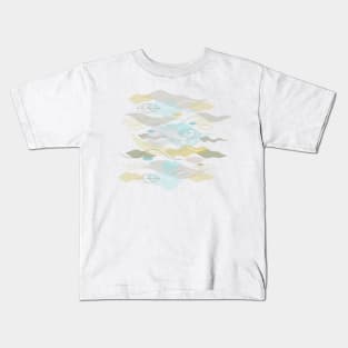 Leaves and waves Kids T-Shirt